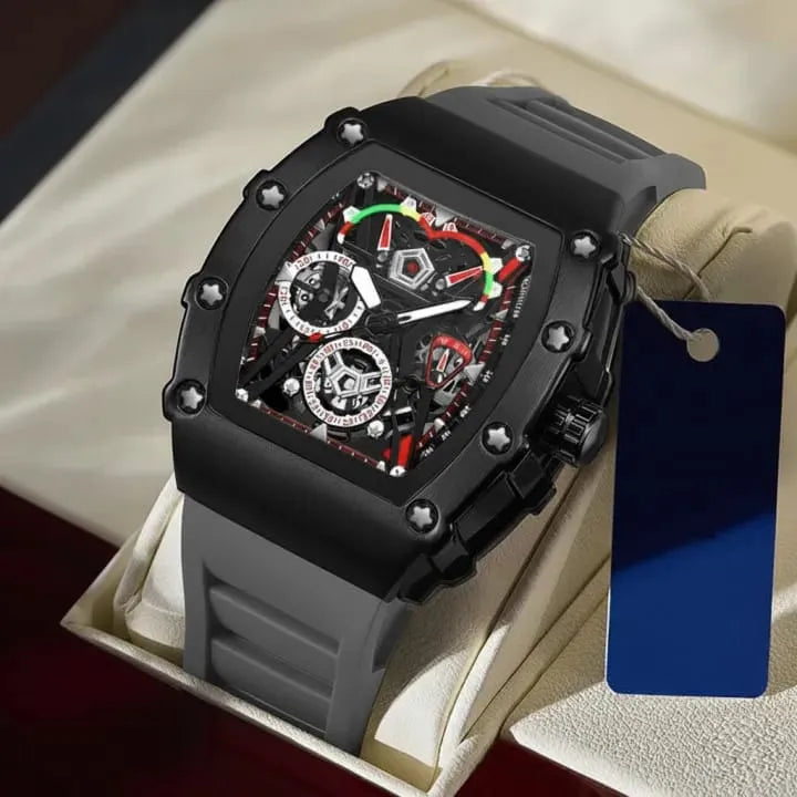 Fashion Sports Rubber Strap Wristwatches